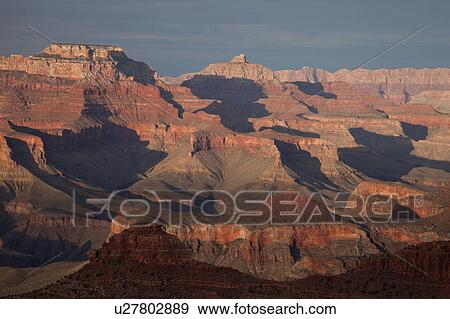 Stock Photo - Grand Canyon, Yavapai Point at Dusk. Fotosearch