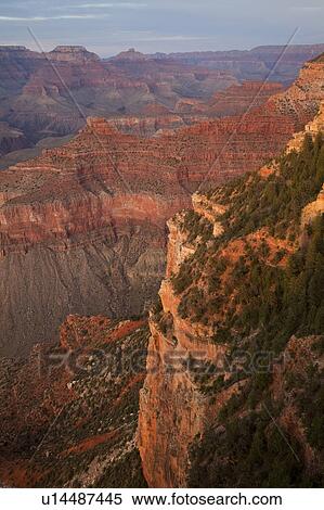 Grand Canyon, Yavapai Point at Dusk View Large Photo Image Stock Photography - Grand Canyon, Yavapai Point at Dusk. Fotosearch