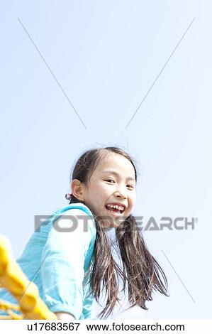 Happy Girl View Large Photo Image Stock Photo - Happy Girl. Fotosearch