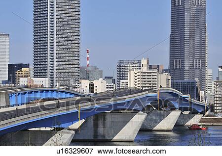 Stock Photo - Harumi Bridge. Fotosearch