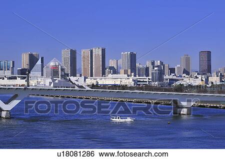Harumi Bridge View Large Photo Image Stock Photograph - Harumi Bridge. Fotosearch