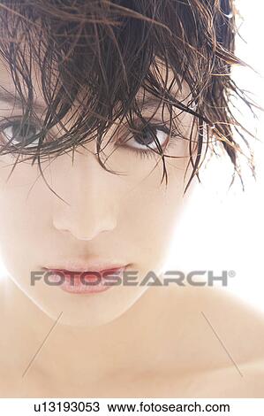 Headshot of young woman View Large Photo Image Stock Image - Headshot of young woman. Fotosearch