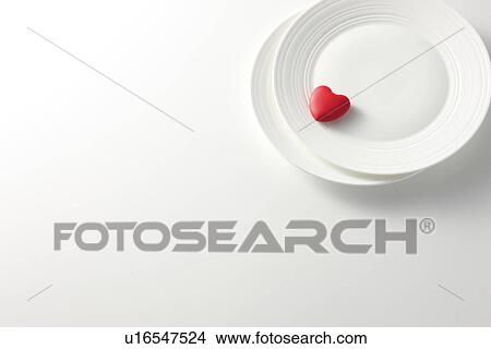Heart on plate View Large Photo Image Picture - Heart on plate. Fotosearch