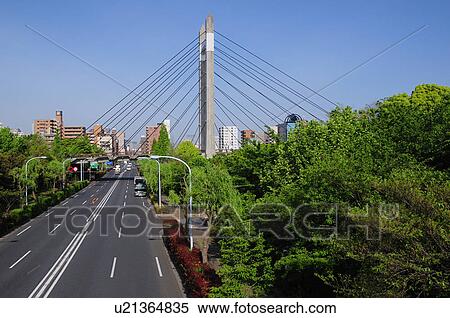 Stock Photography - Kiba Park Bridge. Fotosearch