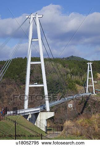 Stock Photography - Kokonoe-yume-otsuribashi Bridge. Fotosearch