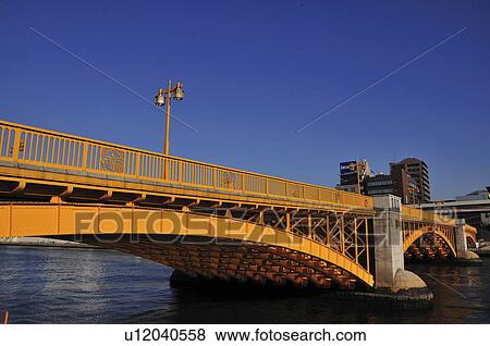 Kuramae bridge over Sumida river, Sumida ward, Tokyo Prefecture, Honshu, Japan View Large Photo Image Stock Photo - Kuramae bridge over Sumida river, Sumida ward, Tokyo Prefecture, Honshu, Japan. Fotosearch