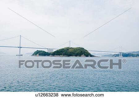 Stock Photo - Kurushima-kaikyo Bridge. Fotosearch