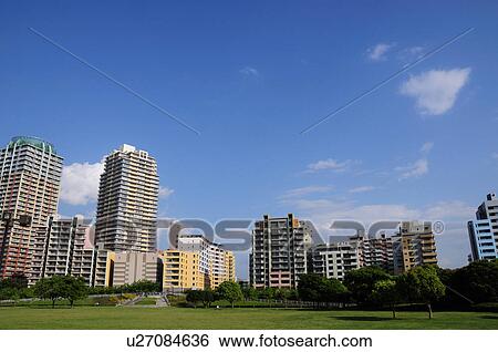 Stock Photograph - Makuhari Baytown. Fotosearch