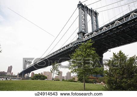 Stock Image - Manhattan Bridge. Fotosearch