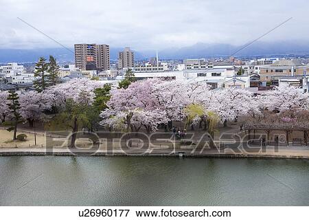 Stock Photo - Matsumoto Town in Spring. Fotosearch