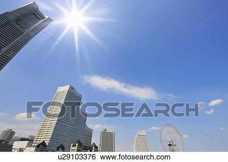 Minato Mirai 21 View Large Photo Image Stock Photograph - Minato Mirai 21. Fotosearch