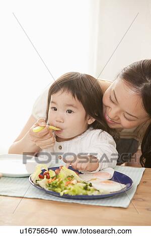 Mother Feeding Baby Girl View Large Photo Image Stock Image - Mother Feeding Baby Girl. Fotosearch