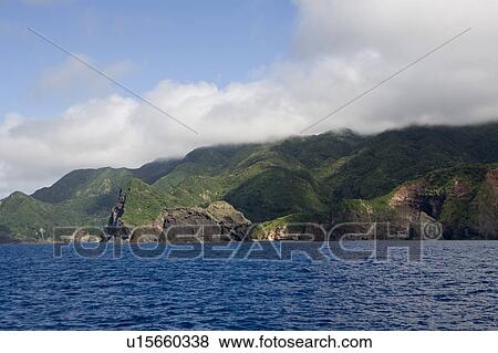 Mountaineous Coastline View Large Photo Image Stock Photo - Mountaineous Coastline. Fotosearch