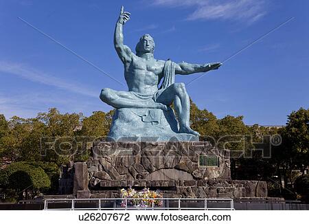 Stock Image - Nagasaki Peace Park. Fotosearch