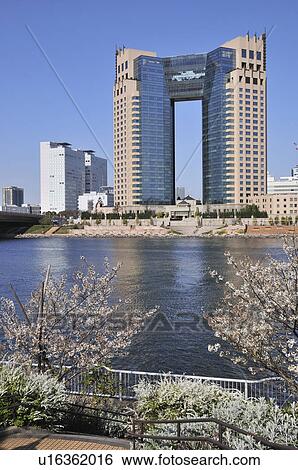 Office Building By Sumida River View Large Photo Image Stock Photograph - Office Building By Sumida River. Fotosearch