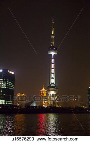 Oriental Pearl TV Tower View Large Photo Image Stock Image - Oriental Pearl TV Tower. Fotosearch