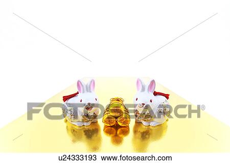 Stock Image - Ornamental Rabbits. Fotosearch