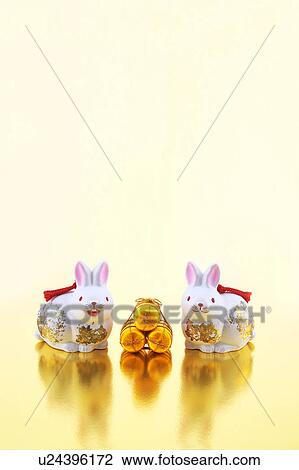 Stock Image - Ornamental Rabbits. Fotosearch