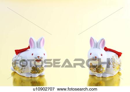 Ornamental Rabbits View Large Photo Image Stock Photo - Ornamental Rabbits. Fotosearch