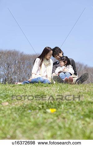 Parents and Girl in Park View Large Photo Image Stock Photo - Parents and Girl in Park. Fotosearch