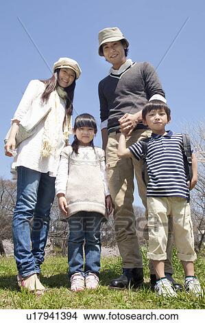 Portrait of Family of Four View Large Photo Image Picture - Portrait of Family of Four. Fotosearch