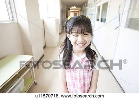 Portrait of Schoolgirl View Large Photo Image Stock Photograph - Portrait of Schoolgirl. Fotosearch
