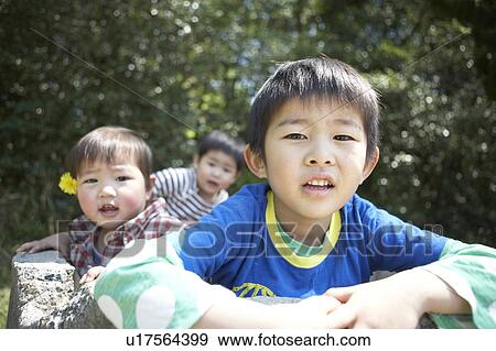 Portrait of Three Boys View Large Photo Image Stock Photo - Portrait of Three Boys. Fotosearch