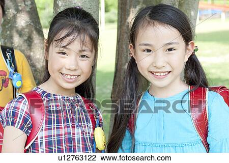 Portrait of Two Girls View Large Photo Image Stock Image - Portrait of Two Girls. Fotosearch