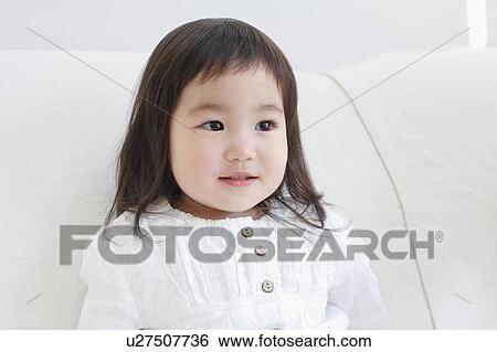 Stock Photograph - Portrait of Young Girl. Fotosearch