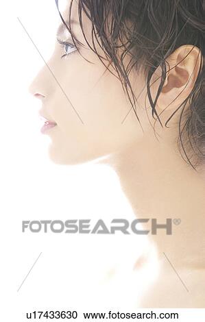 Profile of young woman View Large Photo Image Stock Image - Profile of young woman. Fotosearch