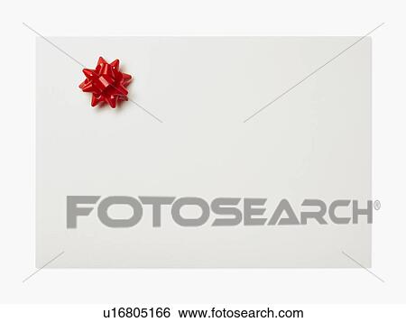 Stock Photograph - Red bow on a box. Fotosearch