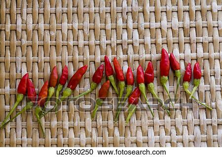 Stock Image - Red Chilli Peppers. Fotosearch