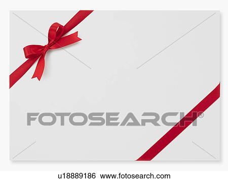 Red ribbon on a box View Large Photo Image Stock Photograph - Red ribbon on a box. Fotosearch
