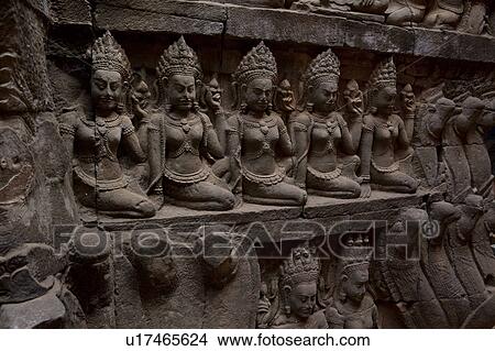 Picture - Relief at Angkor Thom. Fotosearch