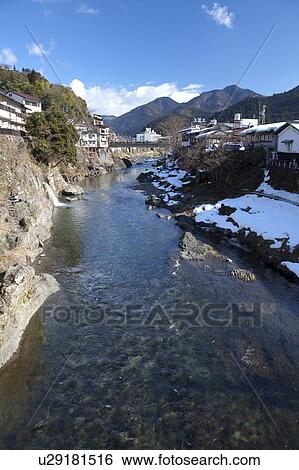 River Flowing Through Village View Large Photo Image Stock Photograph - River Flowing Through Village. Fotosearch