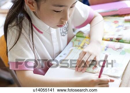 Schoolgirl Studying View Large Photo Image Stock Image - Schoolgirl Studying. Fotosearch