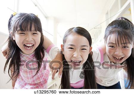 Schoolgirls Shouting View Large Photo Image Stock Image - Schoolgirls Shouting. Fotosearch