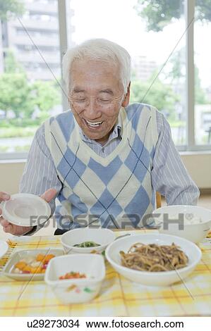 Senior Man Having Food View Large Photo Image Picture - Senior Man Having Food. Fotosearch