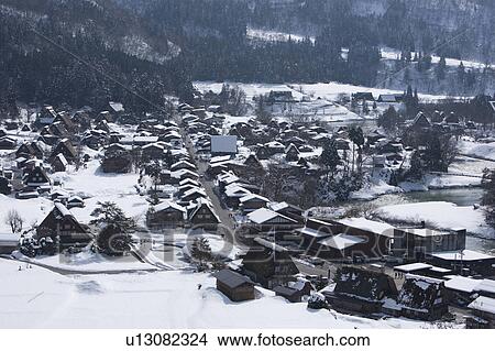 Picture - Shirakawa-go Village. Fotosearch