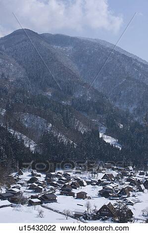 Shirakawa-go Village View Large Photo Image Stock Image - Shirakawa-go Village. Fotosearch