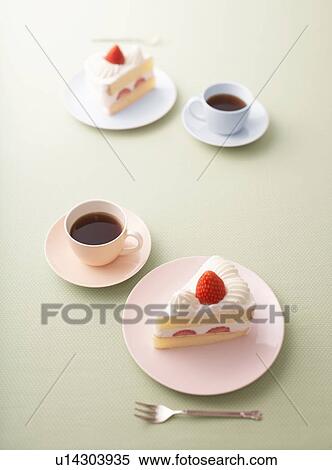 Stock Photography - Shortcake and Coffee. Fotosearch