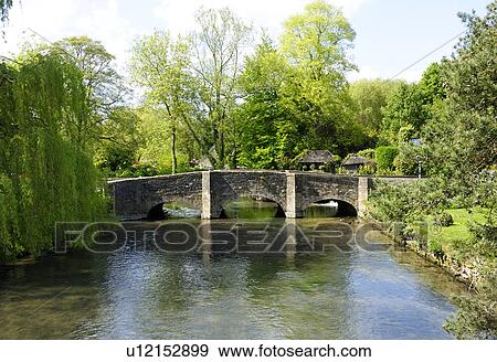 Stone Bridge Over River View Large Photo Image Stock Photo - Stone Bridge Over River. Fotosearch