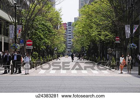 Street in Marunouchi View Large Photo Image Stock Image - Street in Marunouchi. Fotosearch