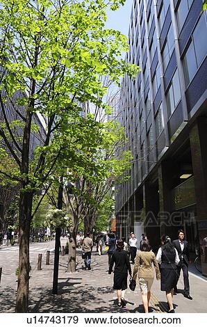 Street in Marunouchi View Large Photo Image Stock Photo - Street in Marunouchi. Fotosearch