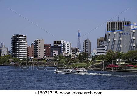 Sumida River View Large Photo Image Stock Photography - Sumida River. Fotosearch