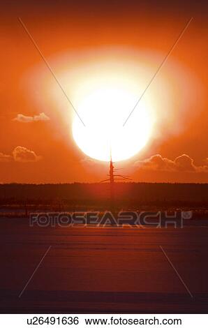Stock Photograph - Sunrise Over Sea. Fotosearch