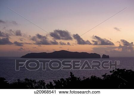 Stock Image - Sunset Over Sea. Fotosearch