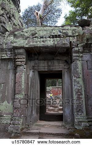 Ta Prohm Ruins View Large Photo Image Stock Photo - Ta Prohm Ruins. Fotosearch