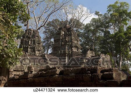 Picture - Ta Prohm Temple. Fotosearch