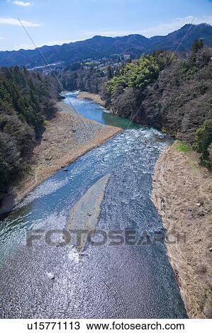 Tama River View Large Photo Image Stock Image - Tama River. Fotosearch